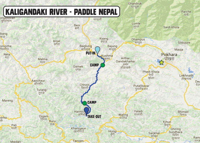 Kaligandaki River Map