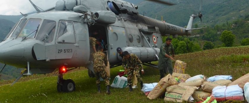 Paddle Nepal earthquate recovery relief distribution 2015