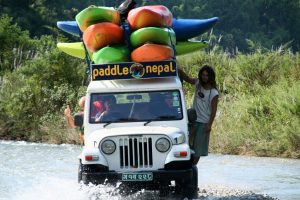 Paddle Nepal's first company jeep, purchased to improve logistics and support growing adventure operations across Nepal.